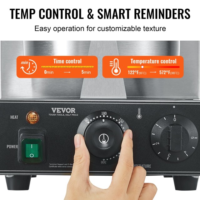 Ηλεκτρική Συσκευή για Χωνάκι Παγωτού 1230 W VEVOR SYBJLTTHFBJDEUE83V2