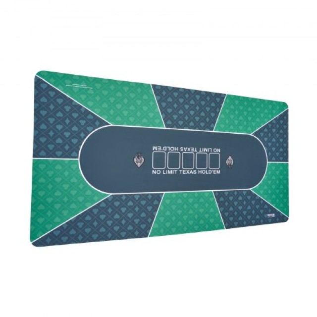 VEVOR Πτυσσόμενο Τραπέζι Πόκερ 70x35 εκ. για 6-8 Παίκτες με Τσάντα Πράσινο  PKZD705X355IZFMI9V0