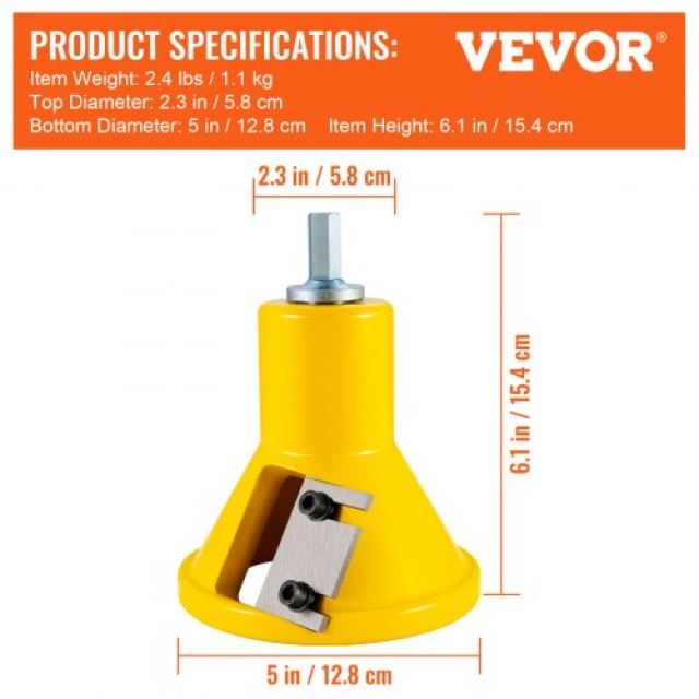 VEVOR Κόφτης Καρφιών 38mm, Αλουμίνιο & Ατσάλι, Διπλές Λεπίδες, Εργαλείο Ξυλουργικής για Αρχάριους  KSZYCZDBDDWC1ILL7V0