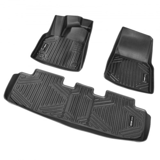 VEVOR  Σετ Πατάκια Αυτοκινήτου για Tesla Model Y 2021-2024, 3 τεμ TPE Liners SUVDBDTSLMODYIWUMV0
