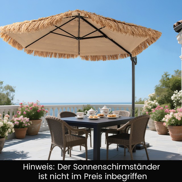 Costway  283 cm Κρεμαστός Ομπρέλα Χούλα Τίκι με Θερμοκρασιακό Κάλυμ... Costway  283 cm Κρεμαστός Ομπρέλα Χούλα Τίκι με Θερμοκρασιακό Κάλυμ...