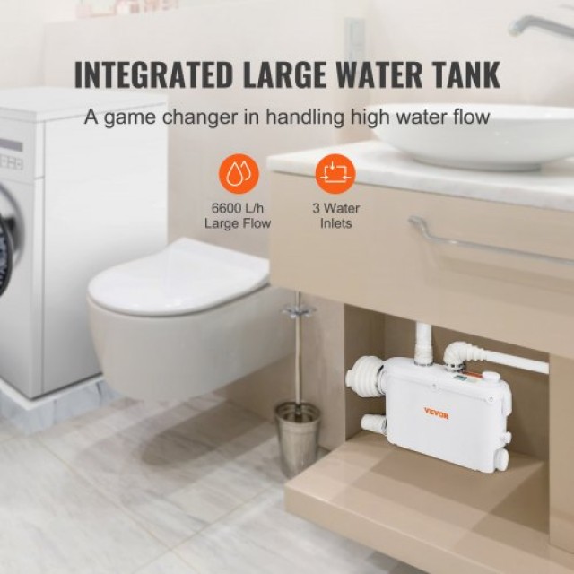 Αντλία Μακερατέρ VEVOR 500W για Τουαλέτα & Νεροχύτη MTJZ500W8MWC3P... Αντλία Μακερατέρ VEVOR 500W για Τουαλέτα & Νεροχύτη MTJZ500W8MWC3P...