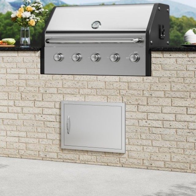 Πόρτα BBQ VEVOR 610x432 mm Ανοξείδωτη για Εξωτερική Κουζίνα  DMMBSCJMYS24LQ87IV0