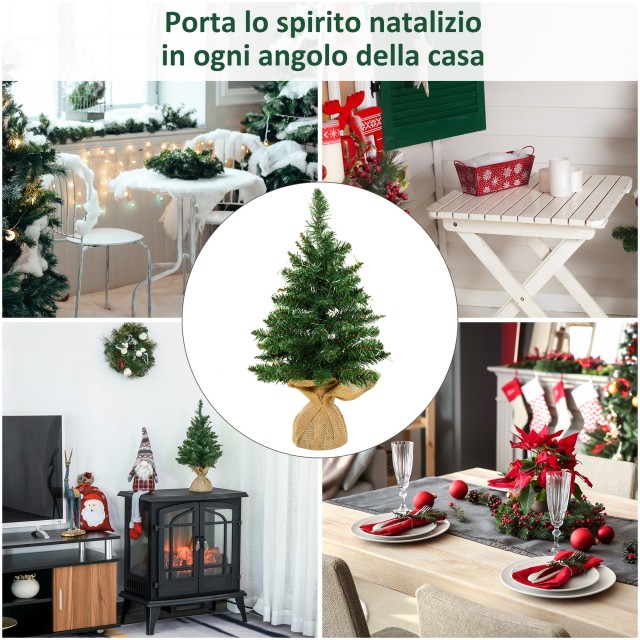 Μίνι Χριστουγεννιάτικο Δέντρο 55 cm HOMCOM 830-286