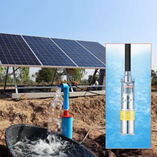 Ηλιακή Αντλία Νερού VEVOR 24V DC 277W Υποβρύχια  TYNSB260W10GVTKZOV9