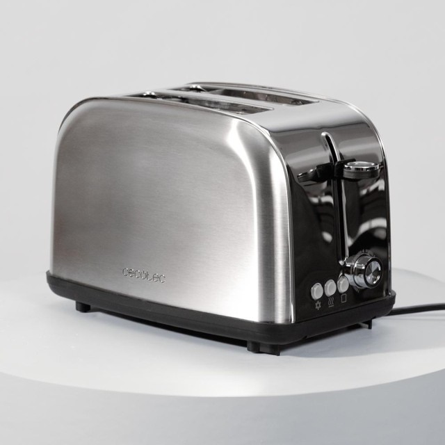 CECOTEC  Φρυγανιέρα Inox Lite 850 με Διπλή Υποδοχή και Ισχύ 850W  CEC-04837