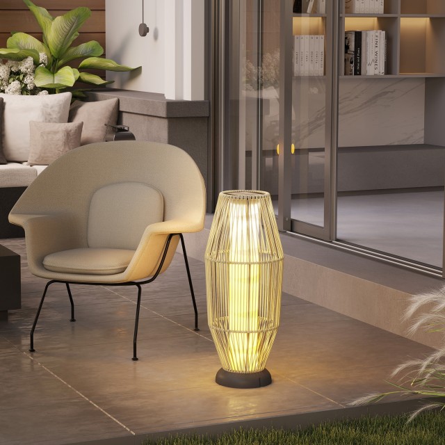 Outsunny Λάμπα Κήπου LED, Ø26x72 εκ., Γκρι B30-065V00GY