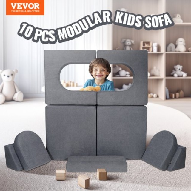 Παιδικός Καναπές VEVOR 10τμχ Γκρι  ETSF5255724Y94P8YV0