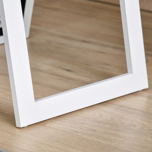 HOMCOM Καθρέφτης Ολόσωμος 37x154 cm, Λευκός 831-389V80