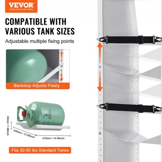 Ράφι Δεξαμενών Ψυκτικού VEVOR για 3 Φιάλες 30-50lb, 37x35x117cm  QPCFJ13INCH1FNYLJV0
