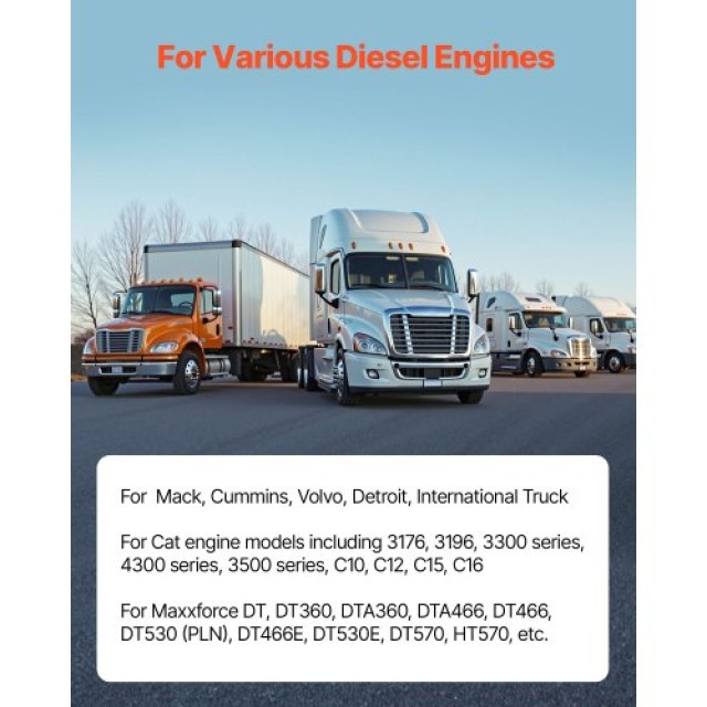 VEVOR Πολυλειτουργικό Εξολκέας Κυλινδροχιτώνων για Μηχανές Mack, Cu...