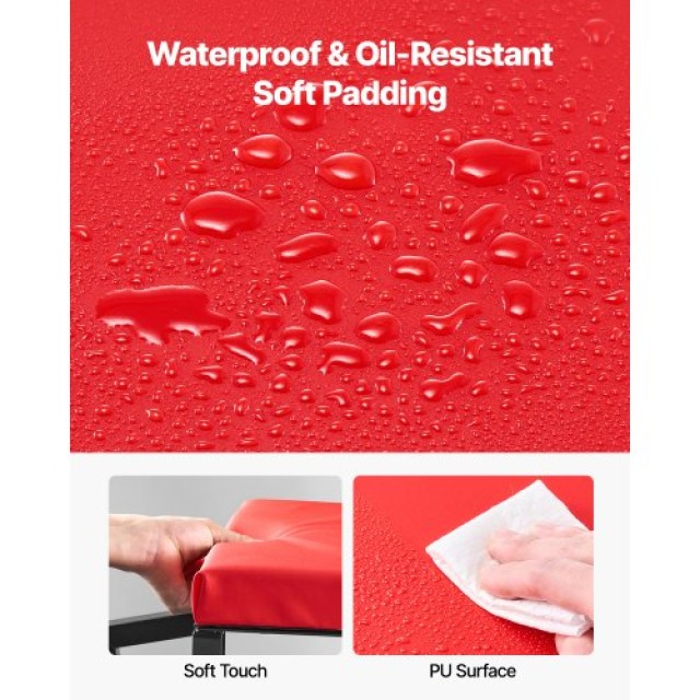 VEVOR Κυλιόμενο Σκαμπό Μηχανικού 136kg Φορτίο με Ρόδες DGNADDJLGDBK...