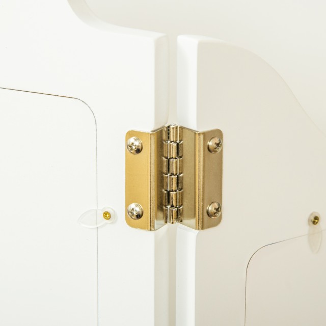 HOMCOM Τραπέζι Μακιγιάζ για Παιδιά με Σκαμπό και Τριπλό Καθρέφτη, α...