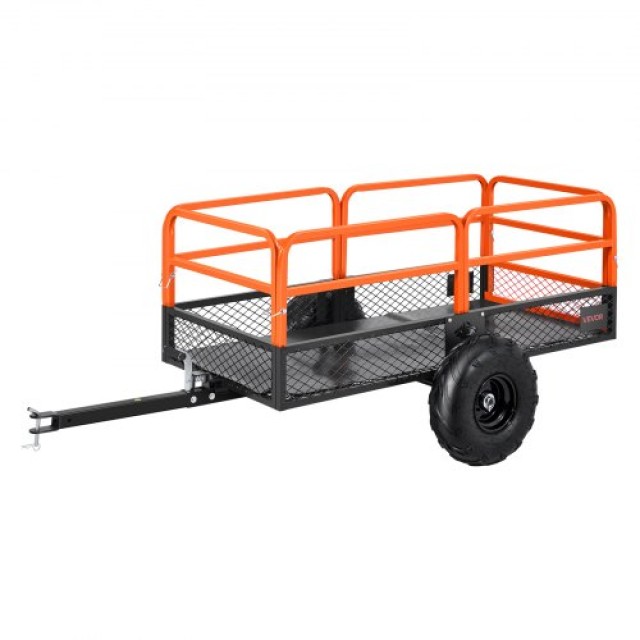 VEVOR Ατσάλινο Τρέιλερ Κήπου 22 Cu. Ft 1600 lbs για Ρυμούλκηση HYTC...