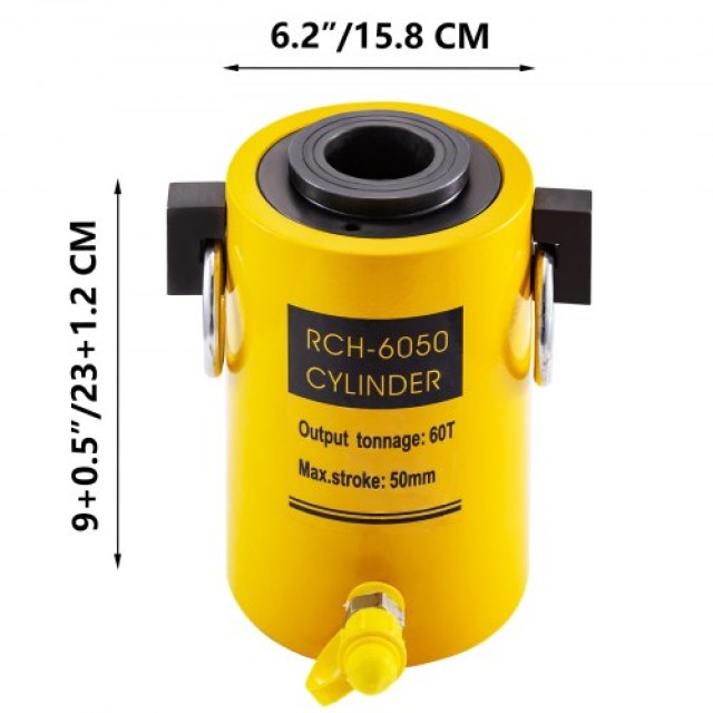 Υδραυλικός Γρύλος VEVOR 60T 2 Κοίλος  QJD60T50MMKXYY001V0