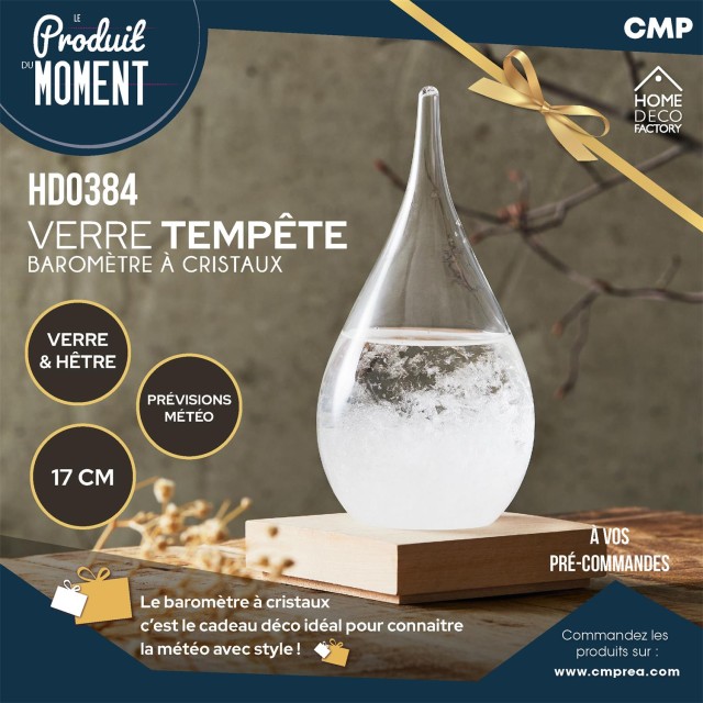 Βαρόμετρο  Πρόγνωσης Καιρού Storm Glass 8,5 x 17 x 8,5 cm Home Deco Factory HD0384