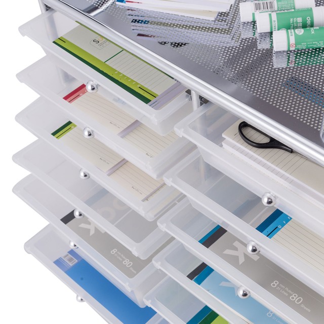 Costway  Καρότσι με 12 στοιβαζόμενα συρτάρια, μεταλλικό πλαίσιο και... Costway  Καρότσι με 12 στοιβαζόμενα συρτάρια, μεταλλικό πλαίσιο και...