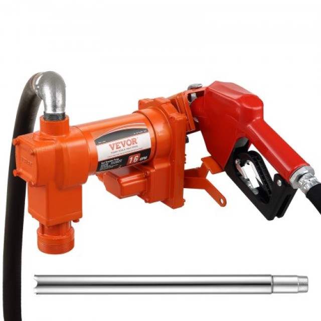 VEVOR Αντλία Μεταφοράς Καυσίμου 12V DC, Αυτοκίνητη 16 GPM, με Αυτόμ...