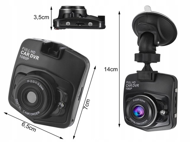 Verk Group Full HD Κάμερα Αυτοκινήτου με Οθόνη LCD & Καταγραφέας οδ...