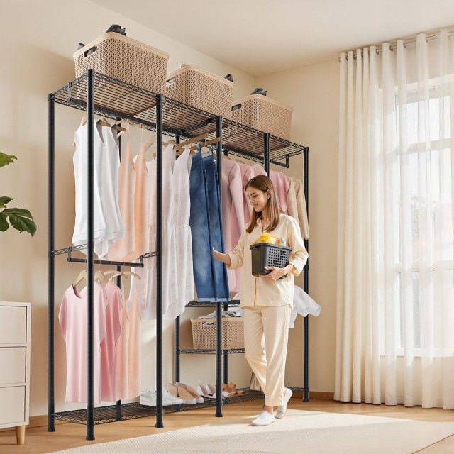 VEVOR Ράφι Ρούχων Βαρέως Τύπου με Διαστάσεις 194x40x193 εκ. SLJTCYJ...