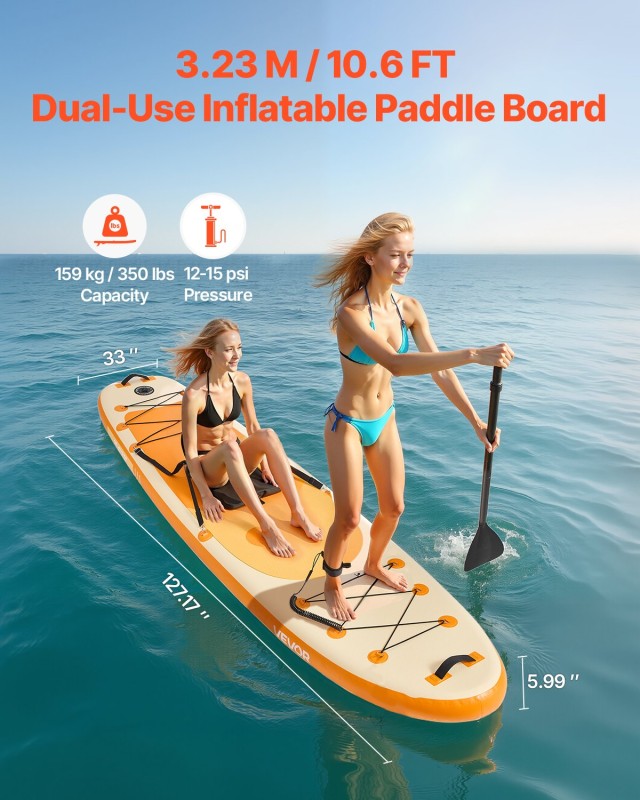 VEVOR Σανίδα SUP με Κάθισμα & Αξεσουάρ CQJBDZYK106F7S9ZK001V0