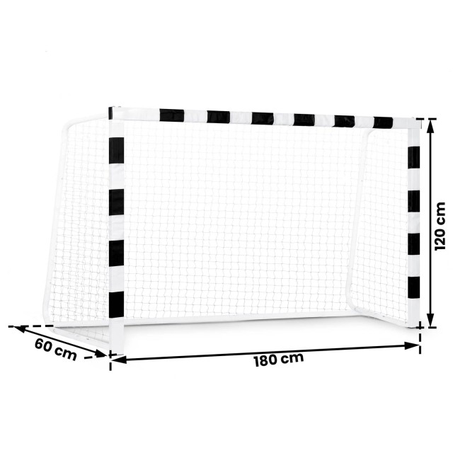 Τέρμα Ποδοσφαίρου 180x120x60cm Μαύρο-Λευκό  NS-464 Neo-Sport