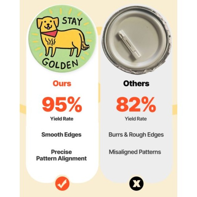 VEVOR Μηχανή Κατασκευής Κουμπιών Πλαστική, Κατασκευαστής Καρφίτσας ...