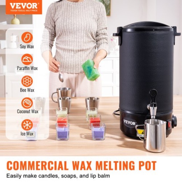 VEVOR Ηλεκτρική Συσκευή Κατασκευής Κεριών 10 lt  RLTYT10L1200WXSVPV2