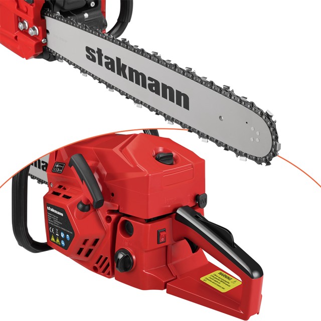 STAKMANN Αλυσοπρίονο Βενζίνης 2 Χρόνων 52 cc Λάμα 50 cm Κόψιμο Ξύλω...