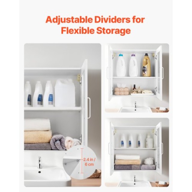 VEVOR Ντουλάπια Κουζίνας 2 Επιπέδων με 4 Πόρτες (Σετ 2) XYFJSM48INC...