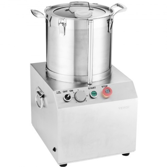 VEVOR  15L Ανοξείδωτος Επεξεργαστής Τροφίμων & Κόφτης Λαχανικών  SYSPQSJ15L14I3H4QV2