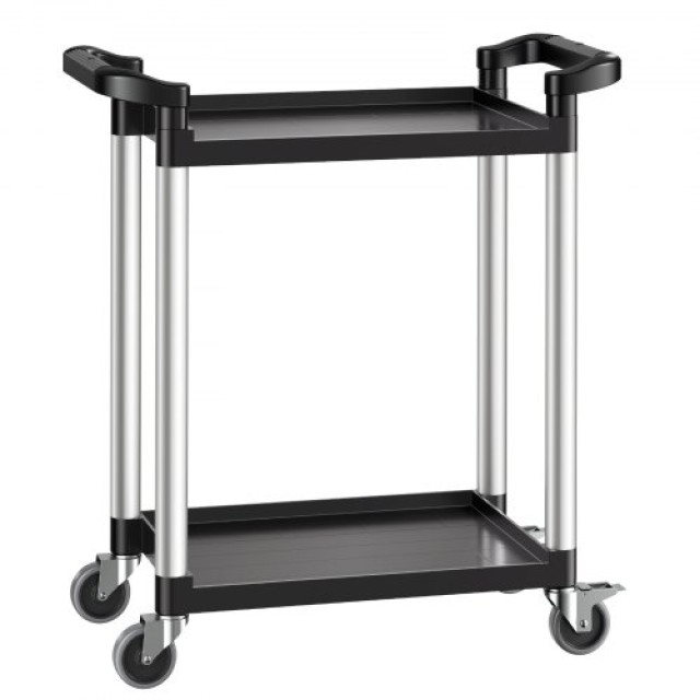 VEVOR Βαρέως Τύπου Καρότσι Εξυπηρέτησης 300 lbs 2 Επιπέδων με Ρόδες SXSYTCZHHS2CIXC11V0