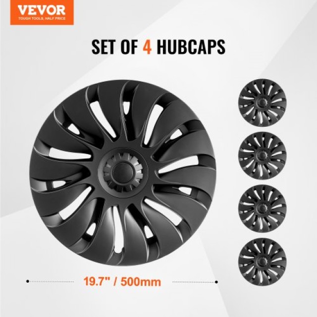 VEVOR  Κάλυμμα Ζάντας 19 για Model Y 2021-2023 με Οπή Βαλβίδας  QFG...