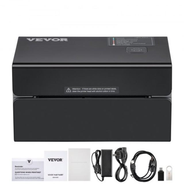 Εκτυπωτής Θερμικών Ετικετών VEVOR 300DPI, Bluetooth, Συμβατός με Amazon/eBay/Etsy, Μαύρο  YSBQDYJFTSYCLCFN0V2
