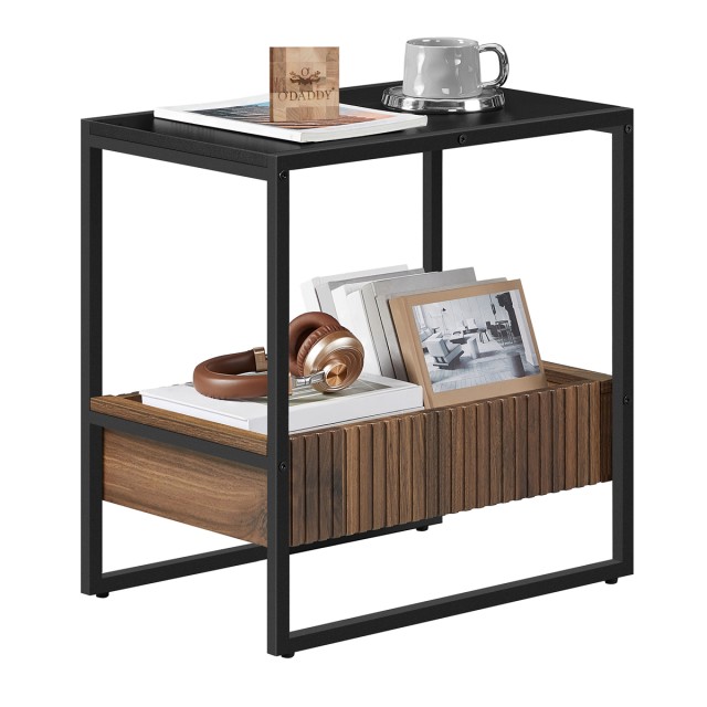 Βοηθητικό Τραπεζάκι 55x35x55cm Μαύρο LET820B43 VASAGLE