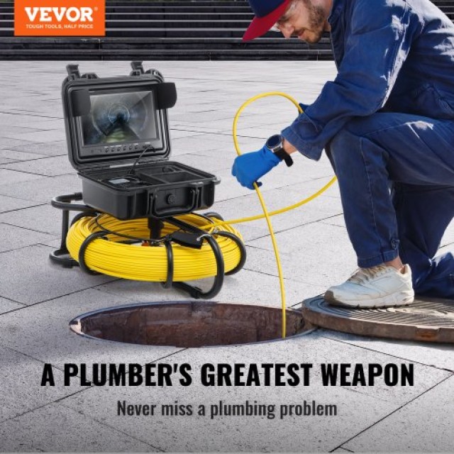 Κάμερα Αποχέτευσης VEVOR 9 720p με Καλώδιο 120m  JLKXSGDNK9120FZ0BV2