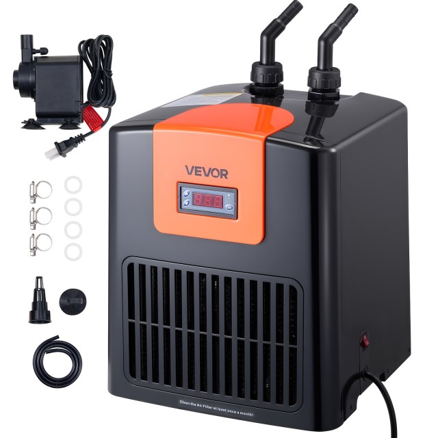 VEVOR Ψυγείο Ενυδρείου 200L 0.1 HP για Υδρονική και Ενυδρεία YGLNJ0...