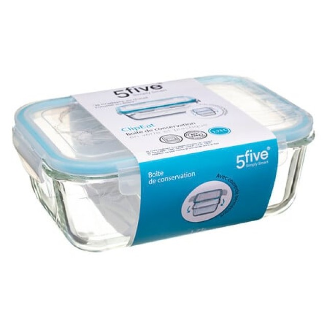 Γυάλινο Ορθογώνιο Δοχείο 23,5 x 17 x 8,7 cm 1,73 lt– Διαφανές 13500...