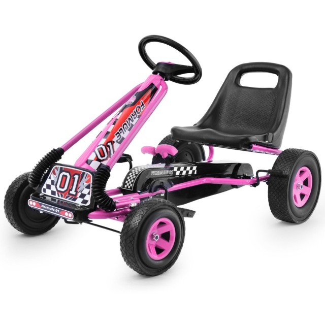 Costway Παιδικό Ποδήλατο Go-Kart με Ρυθμιζόμενο Κάθισμα και Χειρόφρενο TY283250PI