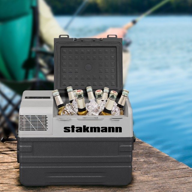 STAKMANN  Ψυγείο για Αυτοκίνητο Σκάφος Τροχόσπιτο 12V και 220V με Συμπιεστή AC/DC Φορητό 42L  02839123