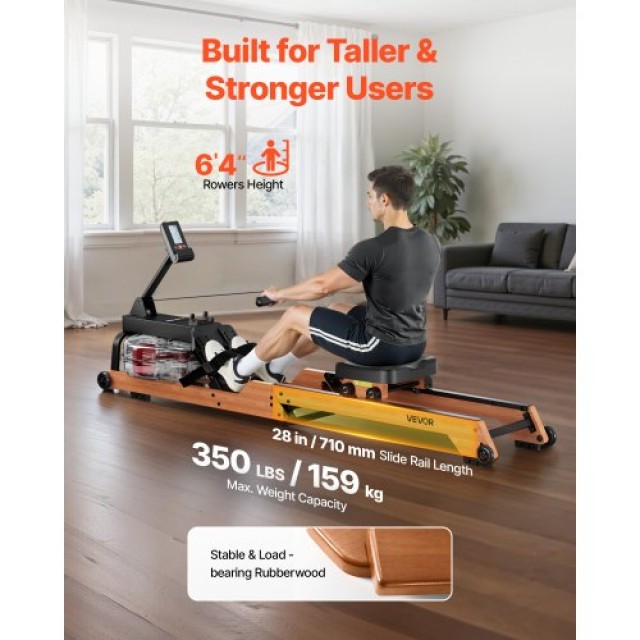 VEVOR Ξύλινο Πτυσσόμενο Κωπηλατικό Μηχάνημα με Δεξαμενή Νερού & LCD... VEVOR Ξύλινο Πτυσσόμενο Κωπηλατικό Μηχάνημα με Δεξαμενή Νερού & LCD...