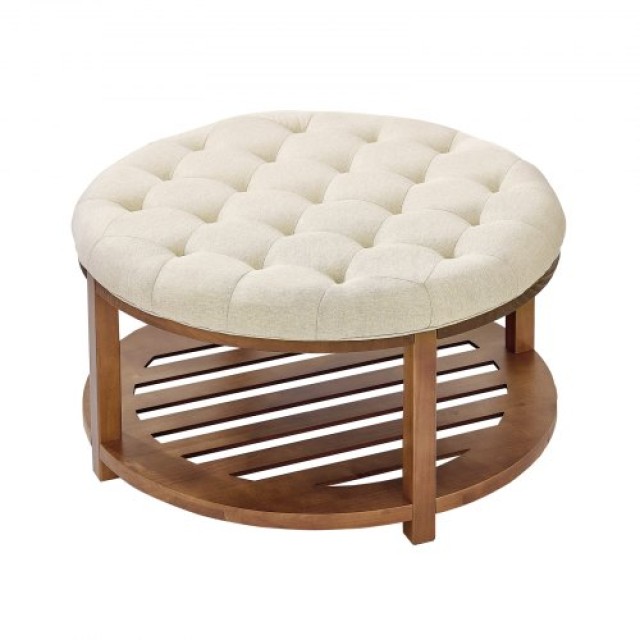 VEVOR Στρογγυλό Λινό Σκαμπό/Τραπέζι με Ράφι, 81 cm BYJDYXWSJKFSU67U...