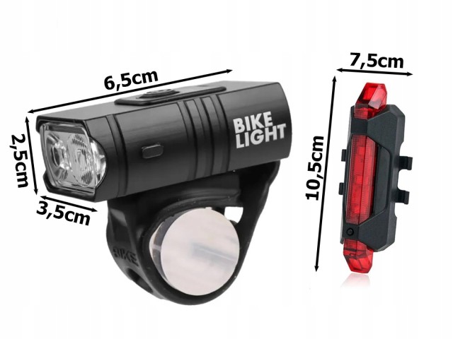 Verk group Φως Ποδηλάτου LED T6 Μπροστινό & Πίσω με USB Μπαταρία 59...