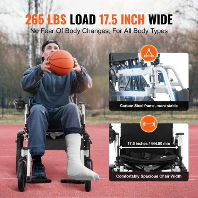 Ηλεκτρικό Πτυσσόμενο Αμαξίδιο VEVOR 120kg  DDLY300LBS17XVGF9V2