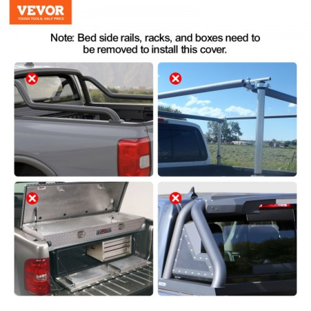 Κάλυμμα Καρότσας VEVOR για Ford F-150 (2009-2024), 5.5 ft, Μαλακό PVC  JQSKCHBXGJQSDHHE9V0