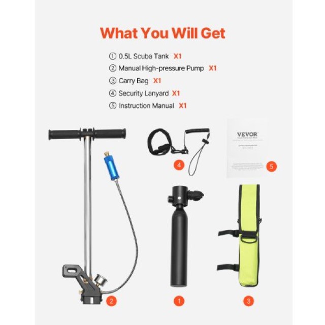 VEVOR Μικρή Φιάλη Κατάδυσης με Αντλία για Βαθιά Νερά QSYQP05L1GYQQ8... VEVOR Μικρή Φιάλη Κατάδυσης με Αντλία για Βαθιά Νερά QSYQP05L1GYQQ8...