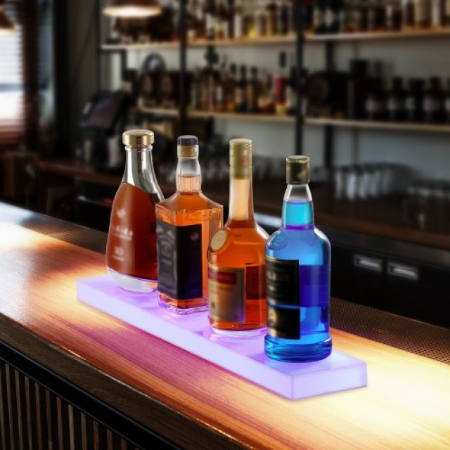 Ράφι Μπουκαλιών με LED Φωτισμό VEVOR 24 για Μπαρ Σπιτιού  ZTXLEDJPZSJ18E3A2V2
