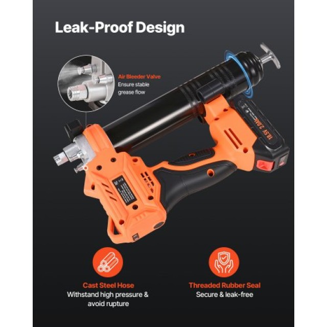 VEVOR Ασύρματο Πιστόλι Γράσου 8000 PSI 20V (Μόνο Εργαλείο) WSHYQLJD...