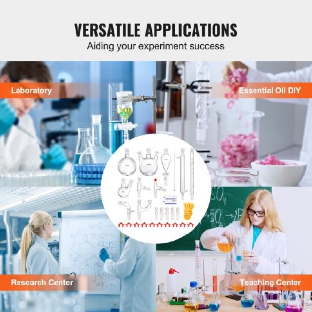 Σετ Αποστακτήρα VEVOR 1000ml με Γυάλινα Σκεύη 29 τεμ.  SYSZLTJJPWW1...