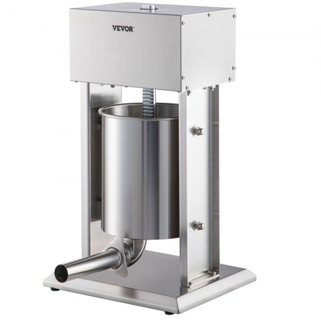 VEVOR  Ηλεκτρική Μηχανή Γεμίσματος Λουκάνικων 10L Μεταβλητής Ταχύτητας Ανοξείδωτη DDLSBX10L200WG1ERV2